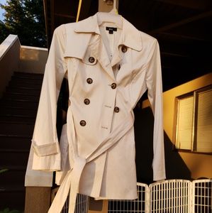 BCX Off White Coat with belt